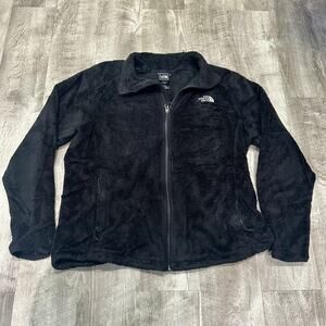 The North Face Black Fleece Full Zip Jacket Womens XL Soft Outdoor